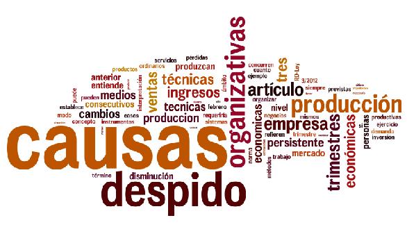 causas despido objetivo