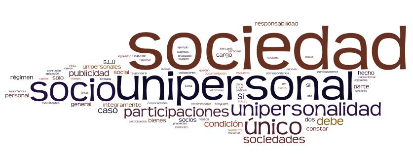 sociedad unipersonal