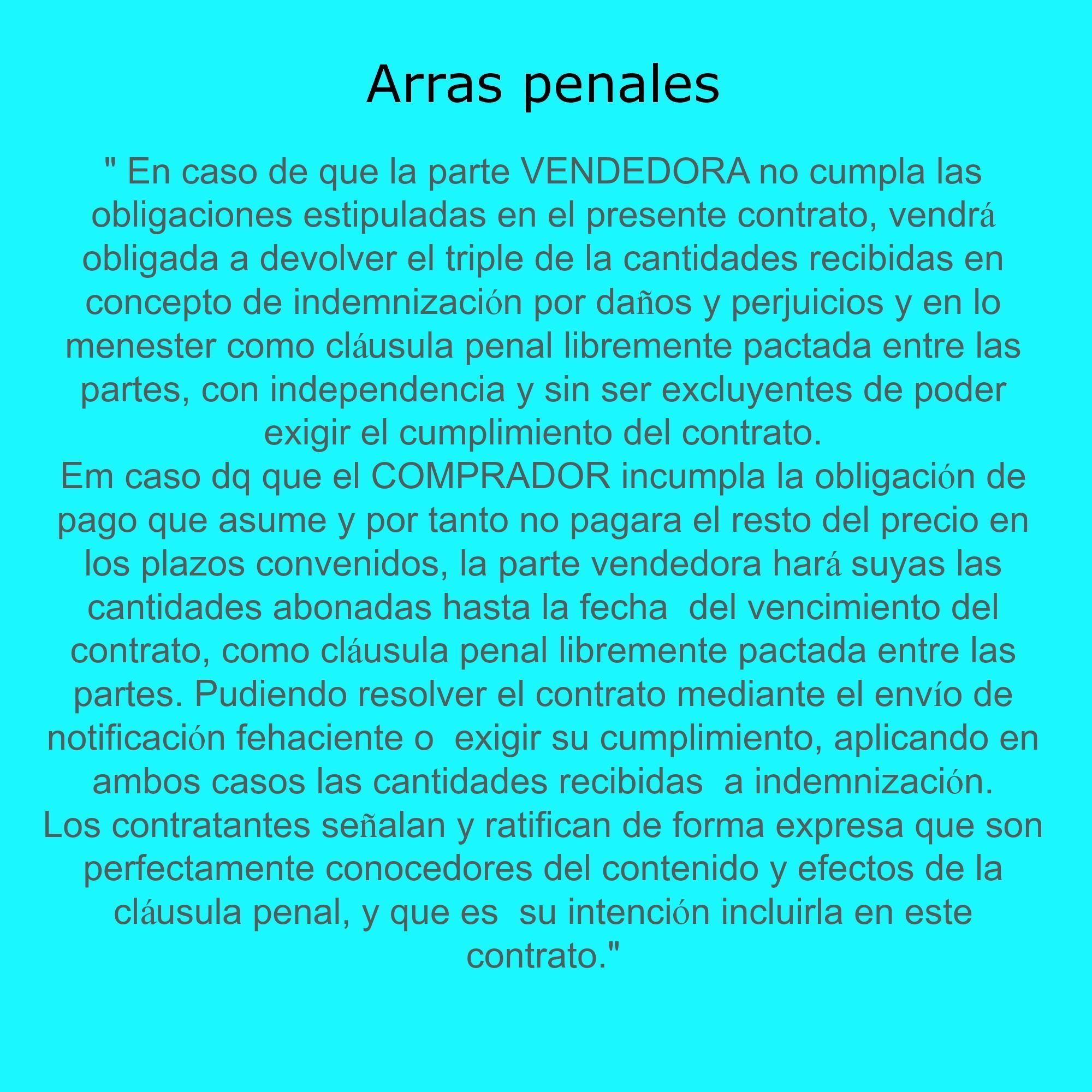 arras penales