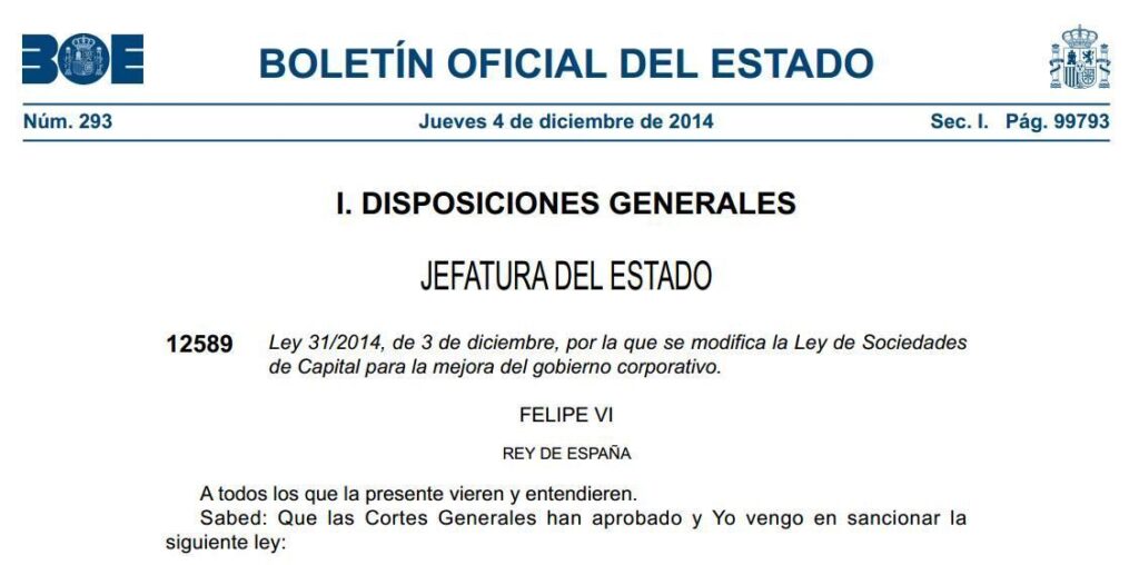 Ley de Sociedades de Capital