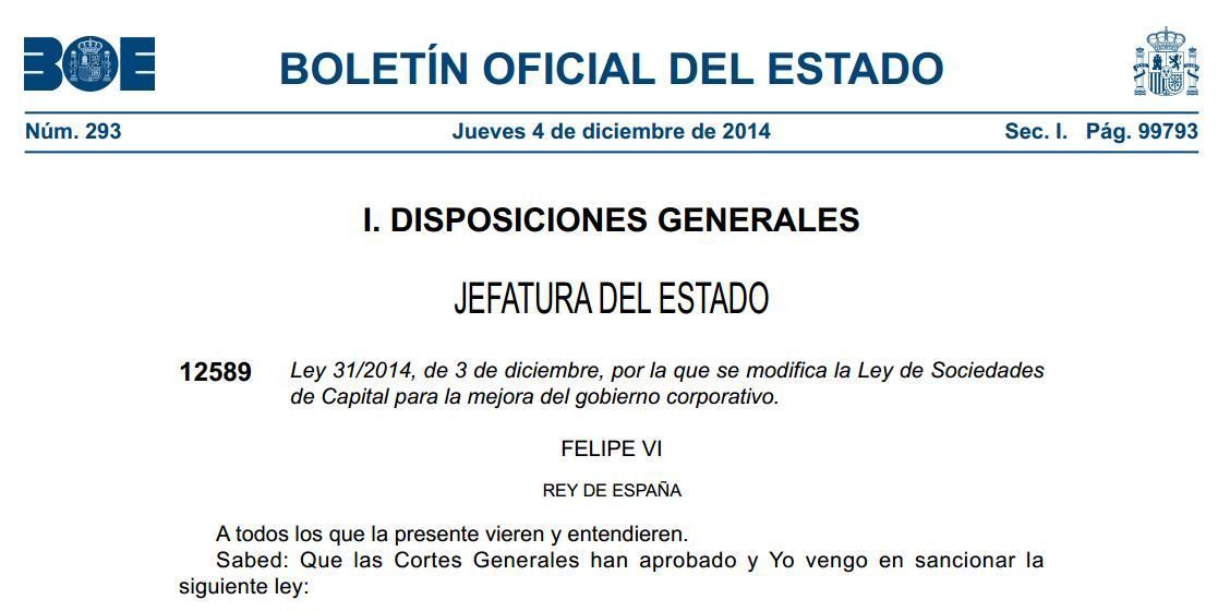 Ley de Sociedades de Capital