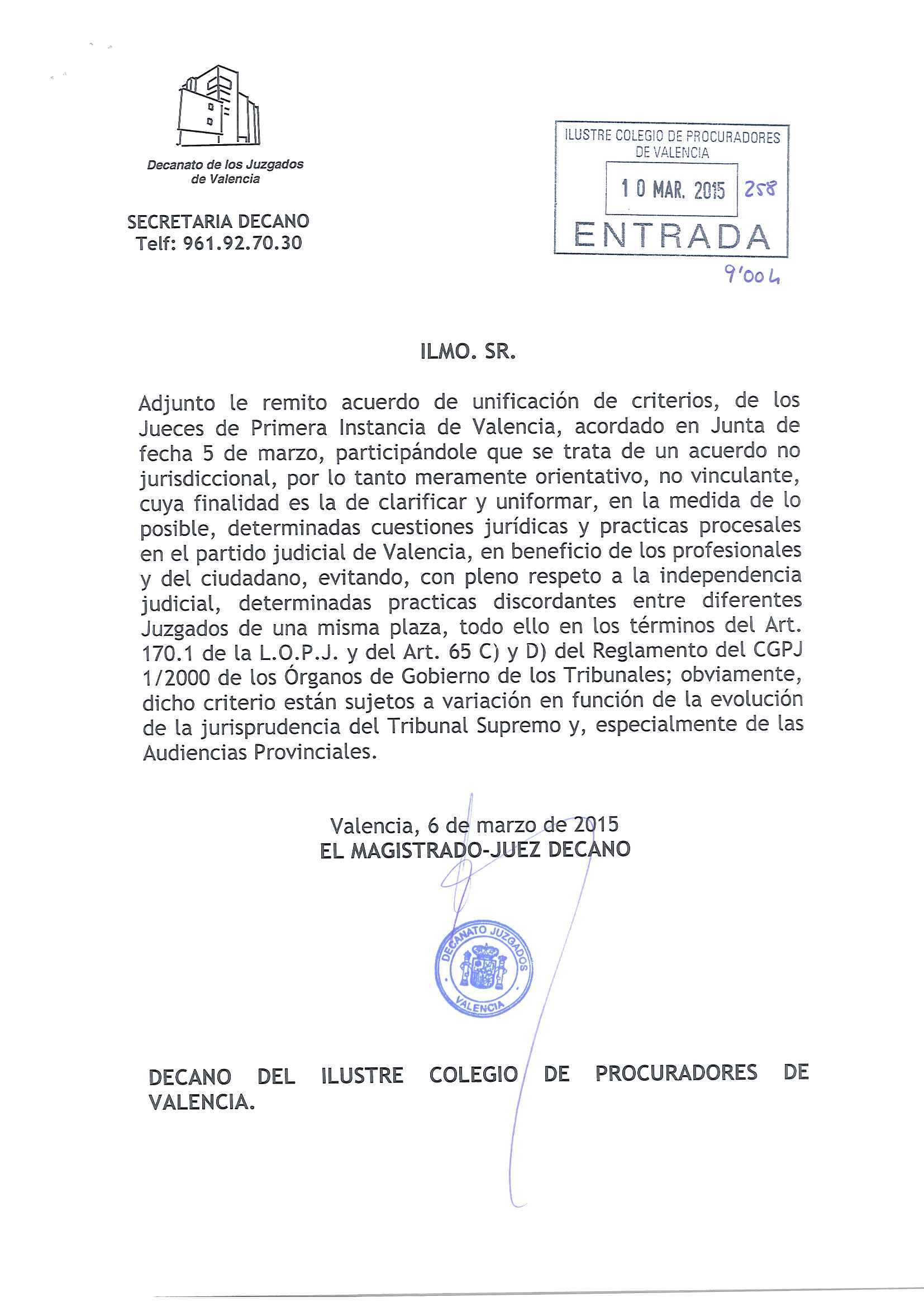 UNIFICACION CRITERIOS
