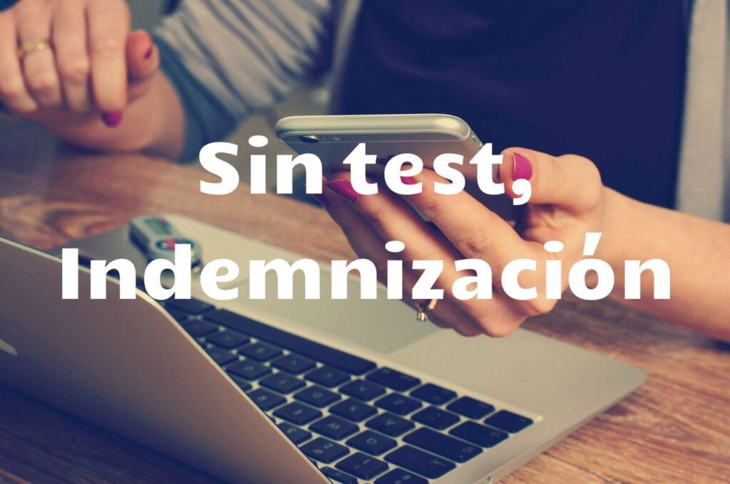 sin test indemnizacion
