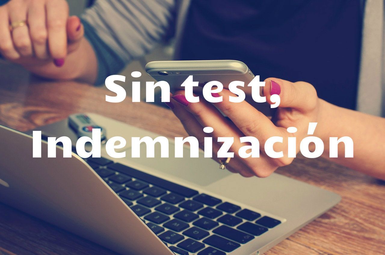sin test indemnizacion