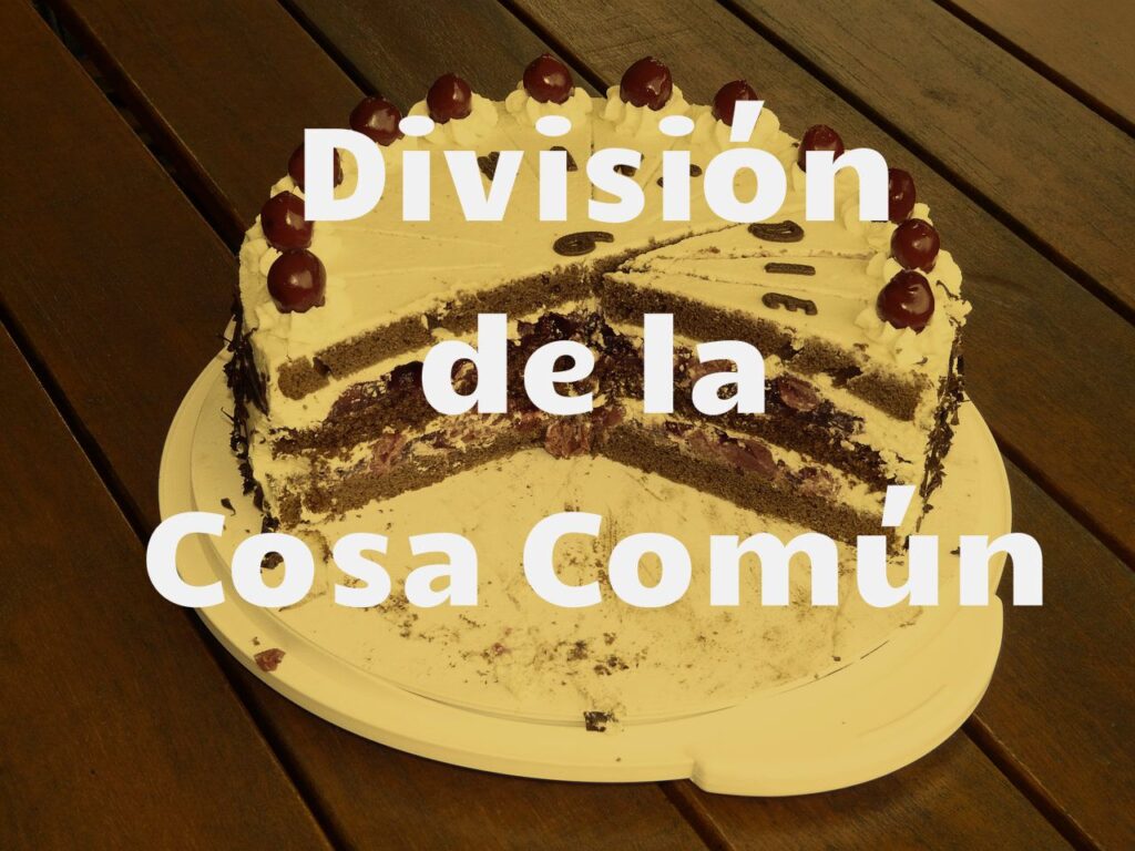 division de la cosa comun
