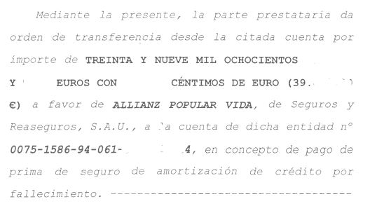 clausula seguro de vida hipoteca abusivo clausula seguro de vida hipoteca abusivo
